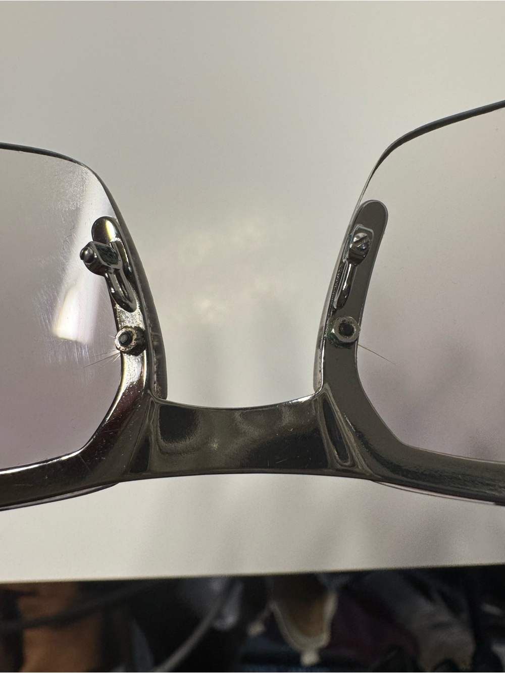 Gucci GG 1827/S Shield Green with Studs Purple Gradient Sunglasses, Y2K, Italy - Picture 9 of 9